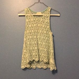 Pins and needles light blue tank